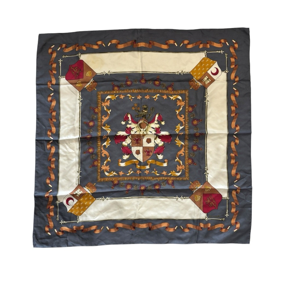 Colorful Vintage Echo‎ Silk Scarf Large 34x34